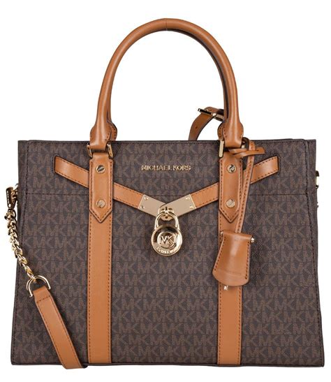 michael kors hemington brown|michael kors leather satchel.